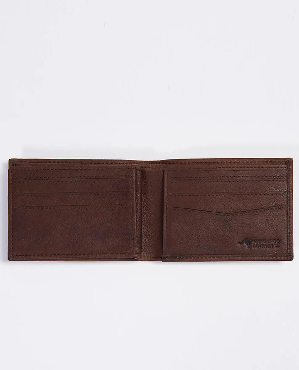 K-Roo RFID Slim ZF Leather Wallet | Brown - Rip Curl - Beechworth Emporium