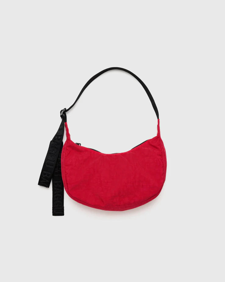 Small Nylon Crescent Bag | Candy Apple