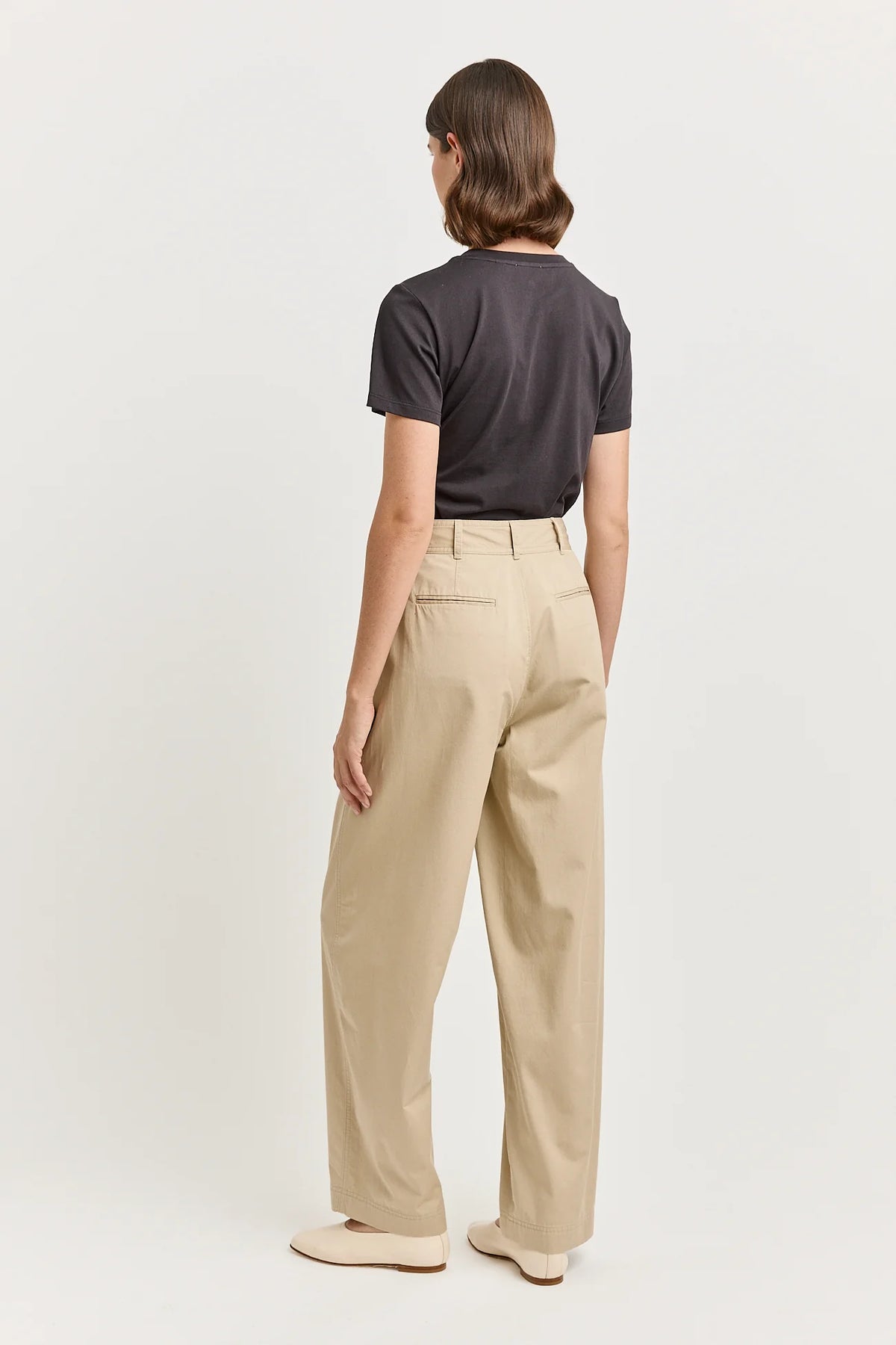 Soft Barrel Pant | Beige