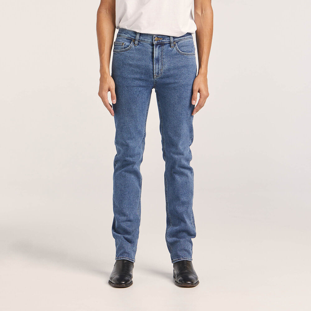 Straight Slim Stonewash Stretch Jean -  - Beechworth Emporium