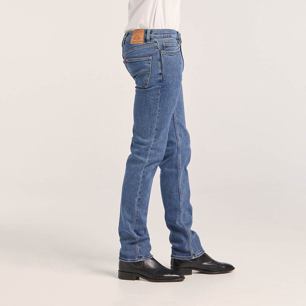 Straight Slim Stonewash Stretch Jean -  - Beechworth Emporium