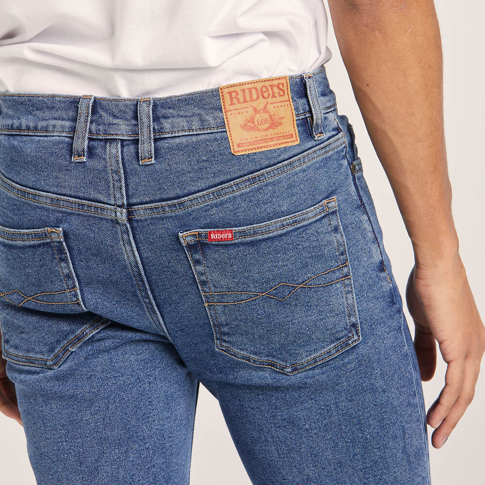 Straight Slim Stonewash Stretch Jean -  - Beechworth Emporium