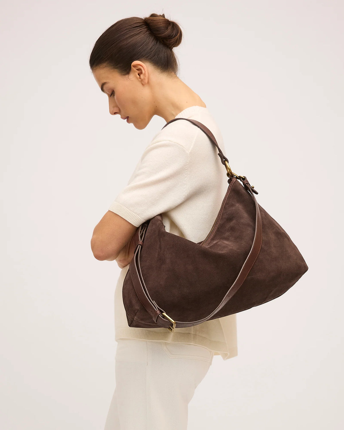 Suede Slouchy | Chocolate