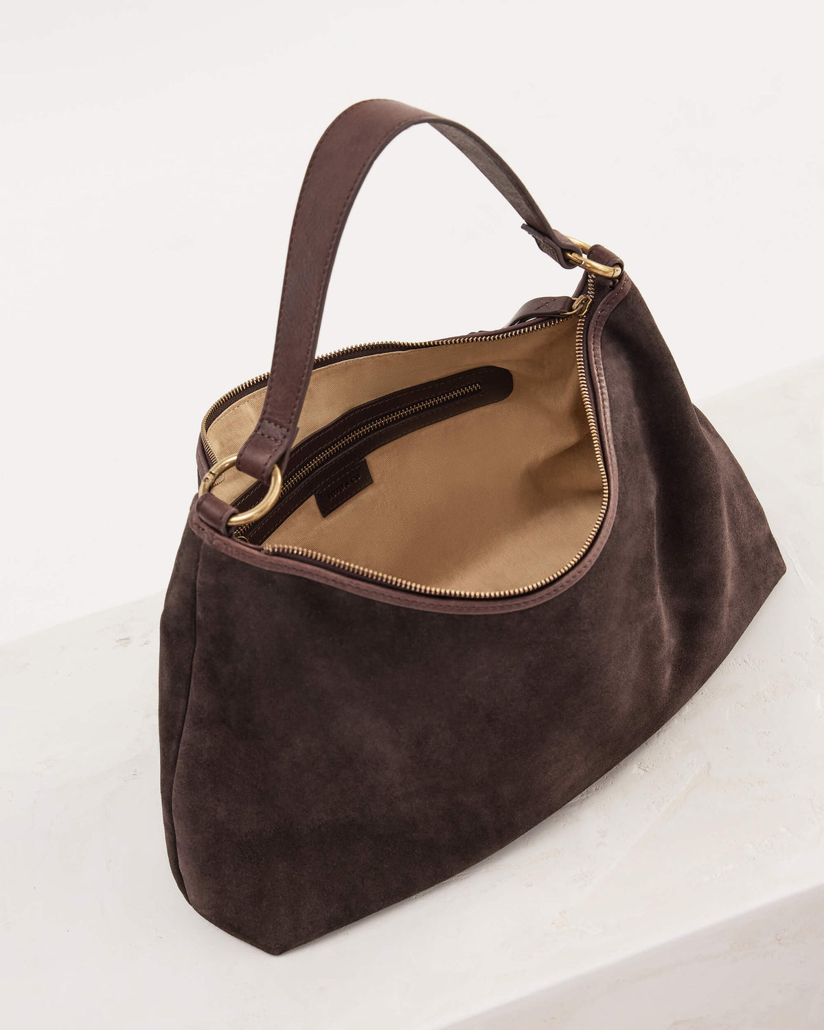 Suede Slouchy | Chocolate