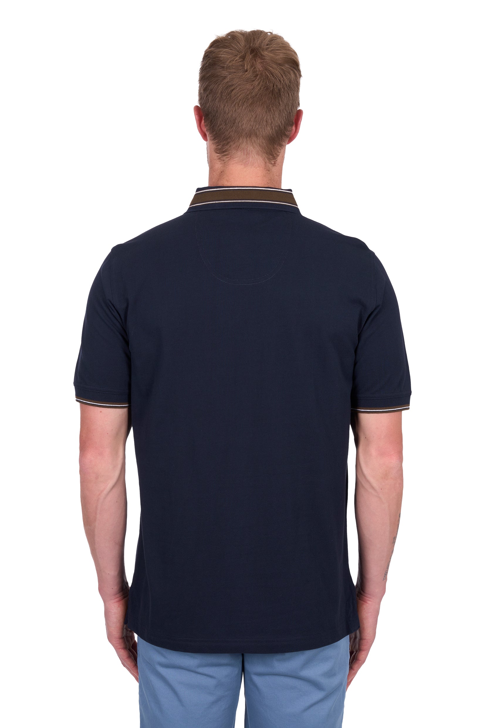 Ben Tailored 1 Pkt Short Sleeve Polo | Navy