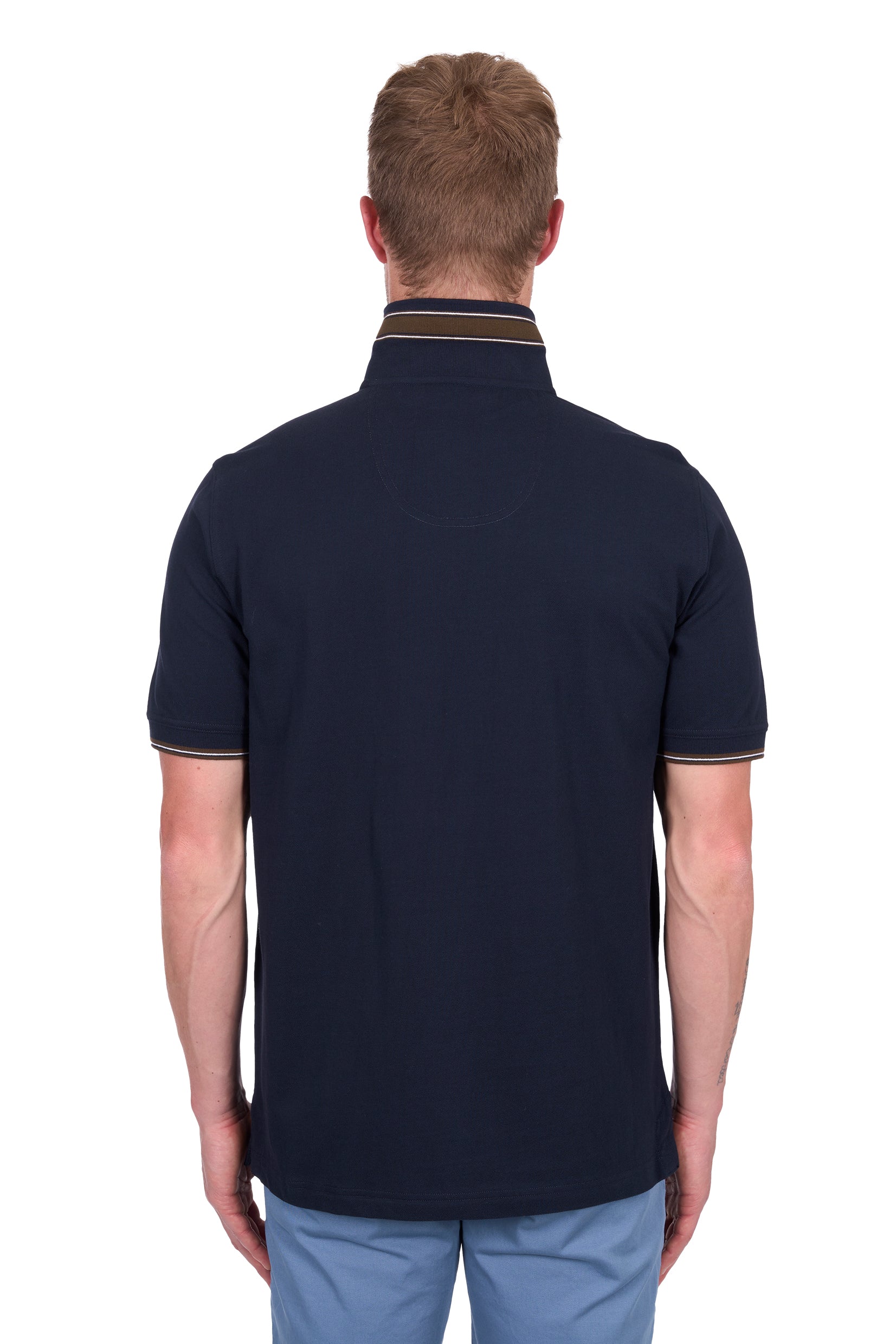 Ben Tailored 1 Pkt Short Sleeve Polo | Navy