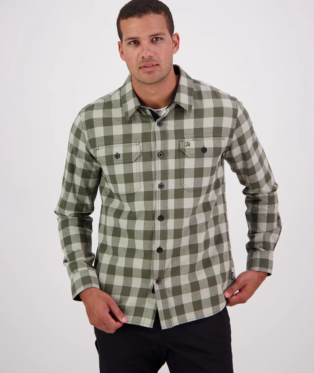 Taranaki Tailor Shirt | Horizon Grey/Dark Olive