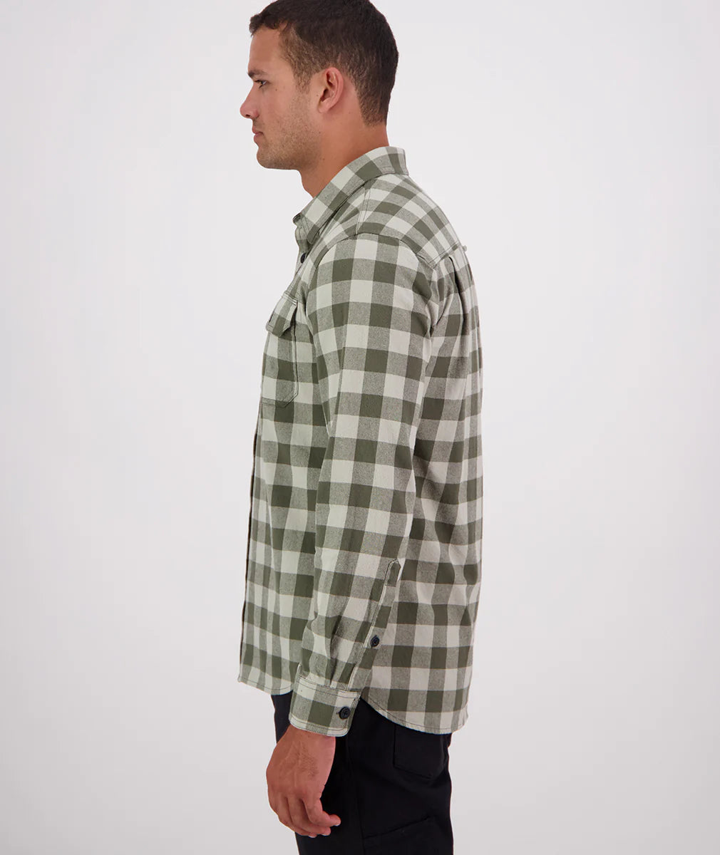 Taranaki Tailor Shirt | Horizon Grey/Dark Olive