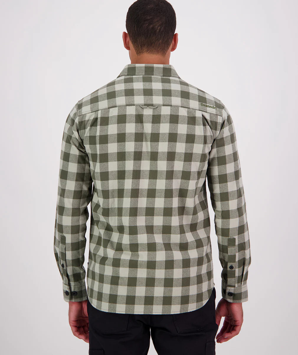 Taranaki Tailor Shirt | Horizon Grey/Dark Olive
