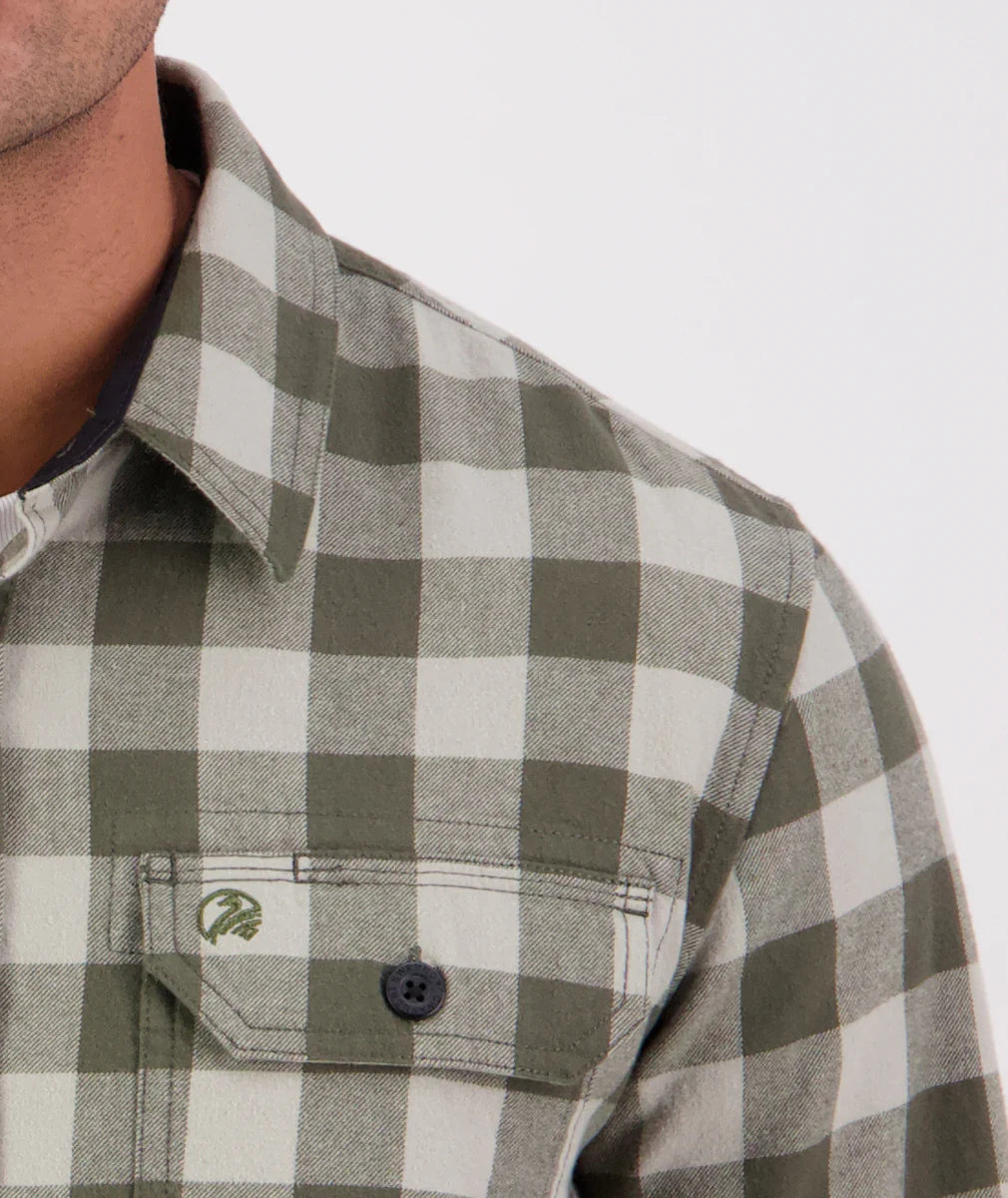 Taranaki Tailor Shirt | Horizon Grey/Dark Olive