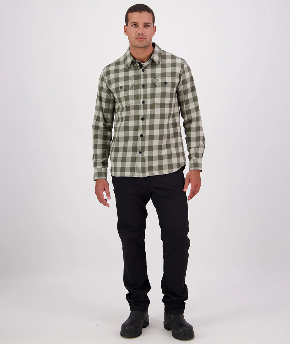 Taranaki Tailor Shirt | Horizon Grey/Dark Olive
