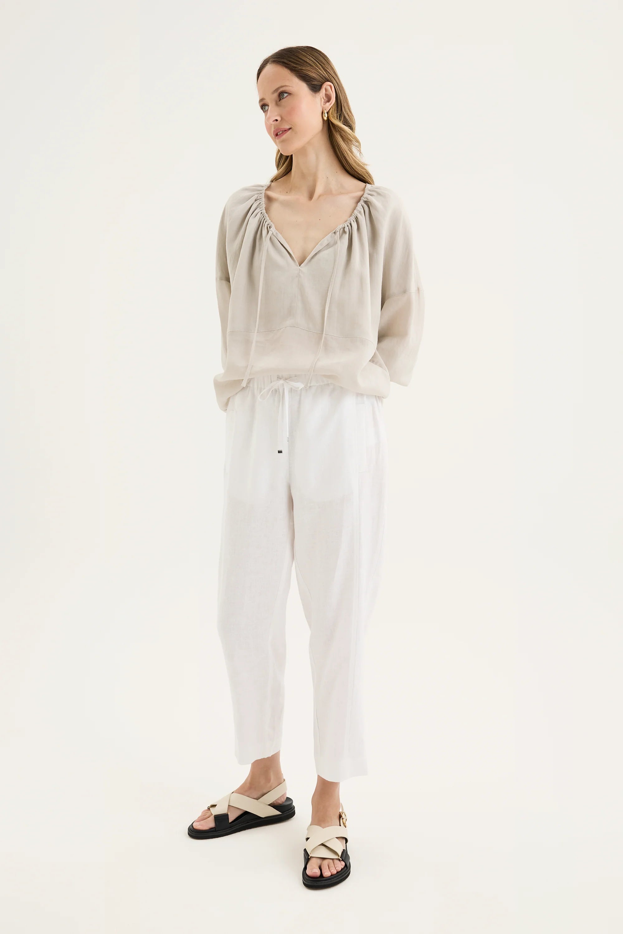 Tirari Slim Pant | White