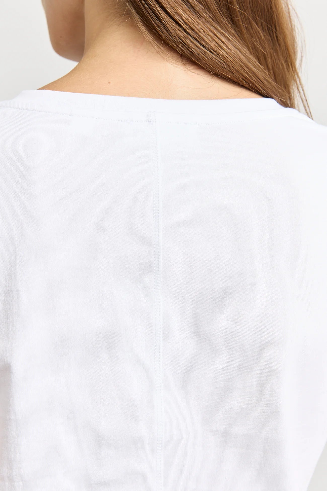 V Neck Tee | White