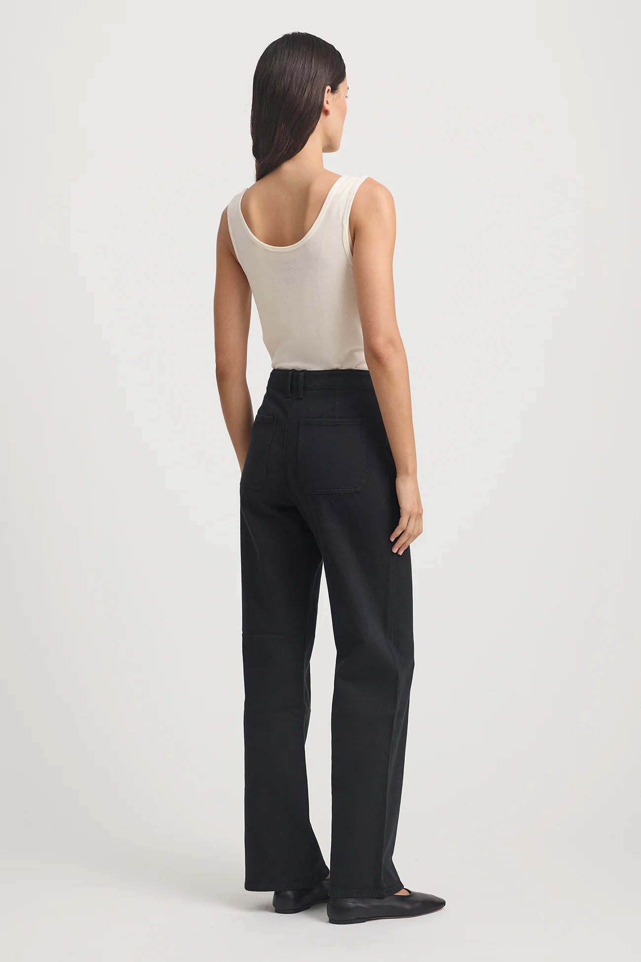 MERINO-DENIM™ Wide Leg Pant | Black -  - Beechworth Emporium
