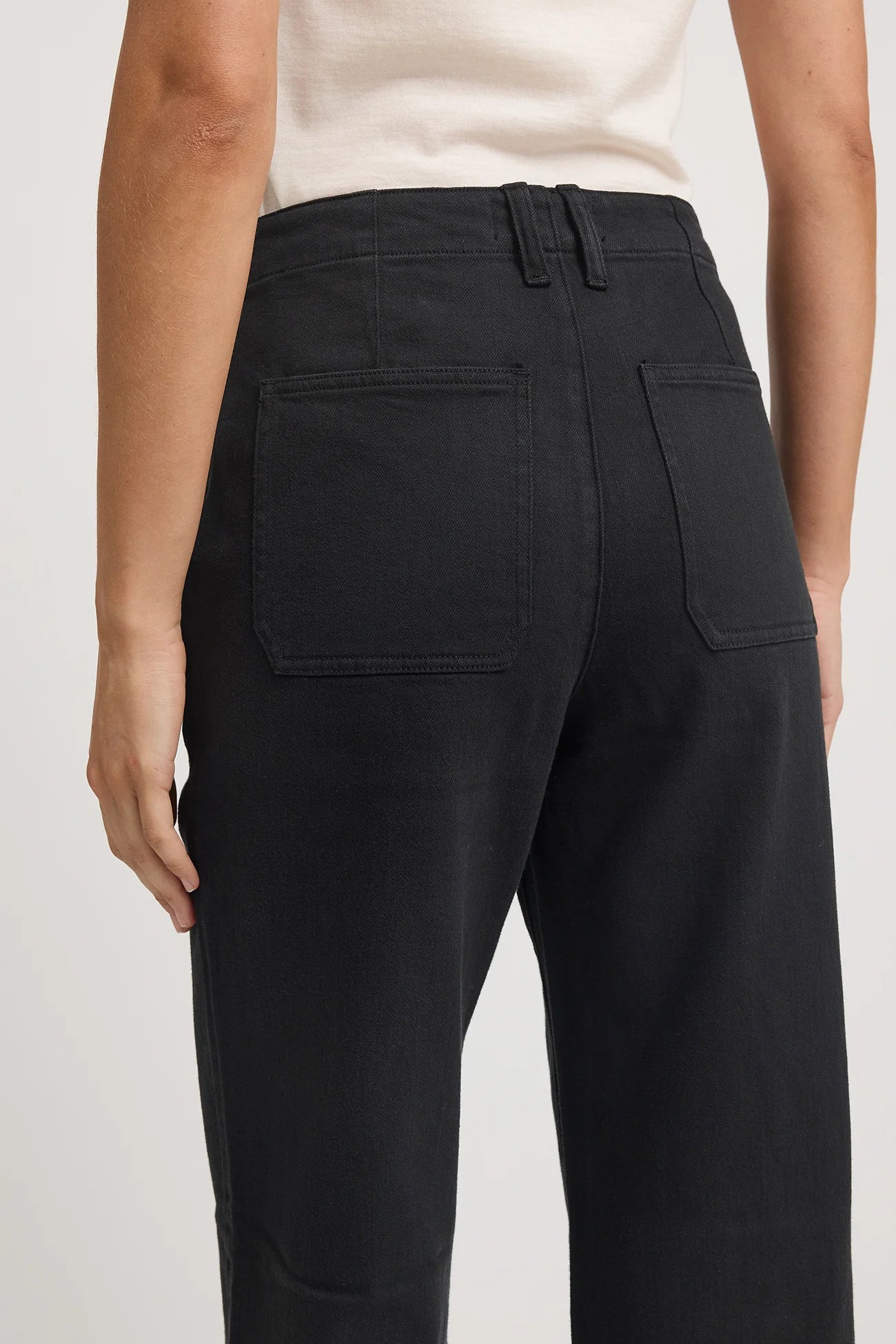MERINO-DENIM™ Wide Leg Pant | Black -  - Beechworth Emporium