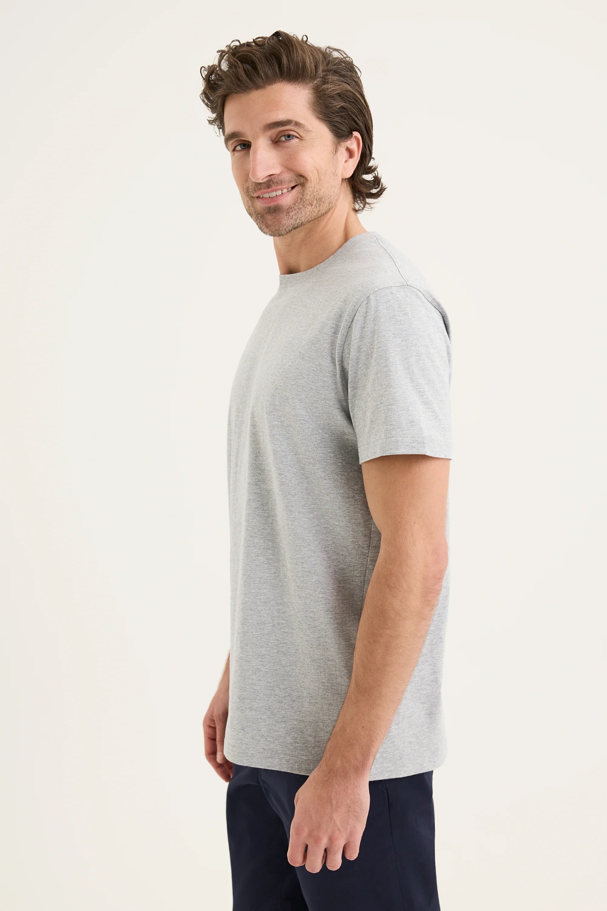 Winton Tee | Grey Marle - - Beechworth Emporium