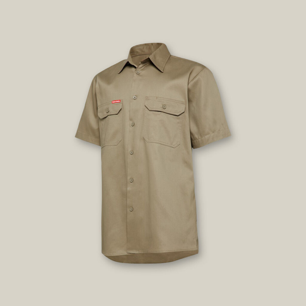 Short Sleeve Vented Shirt | Khaki - - Beechworth Emporium