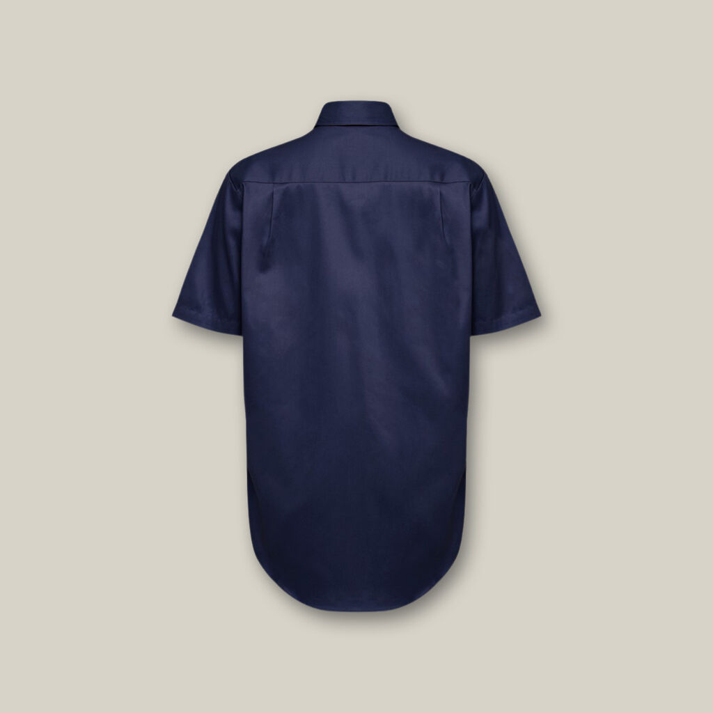 Short Sleeve Vented Shirt | Navy - - Beechworth Emporium