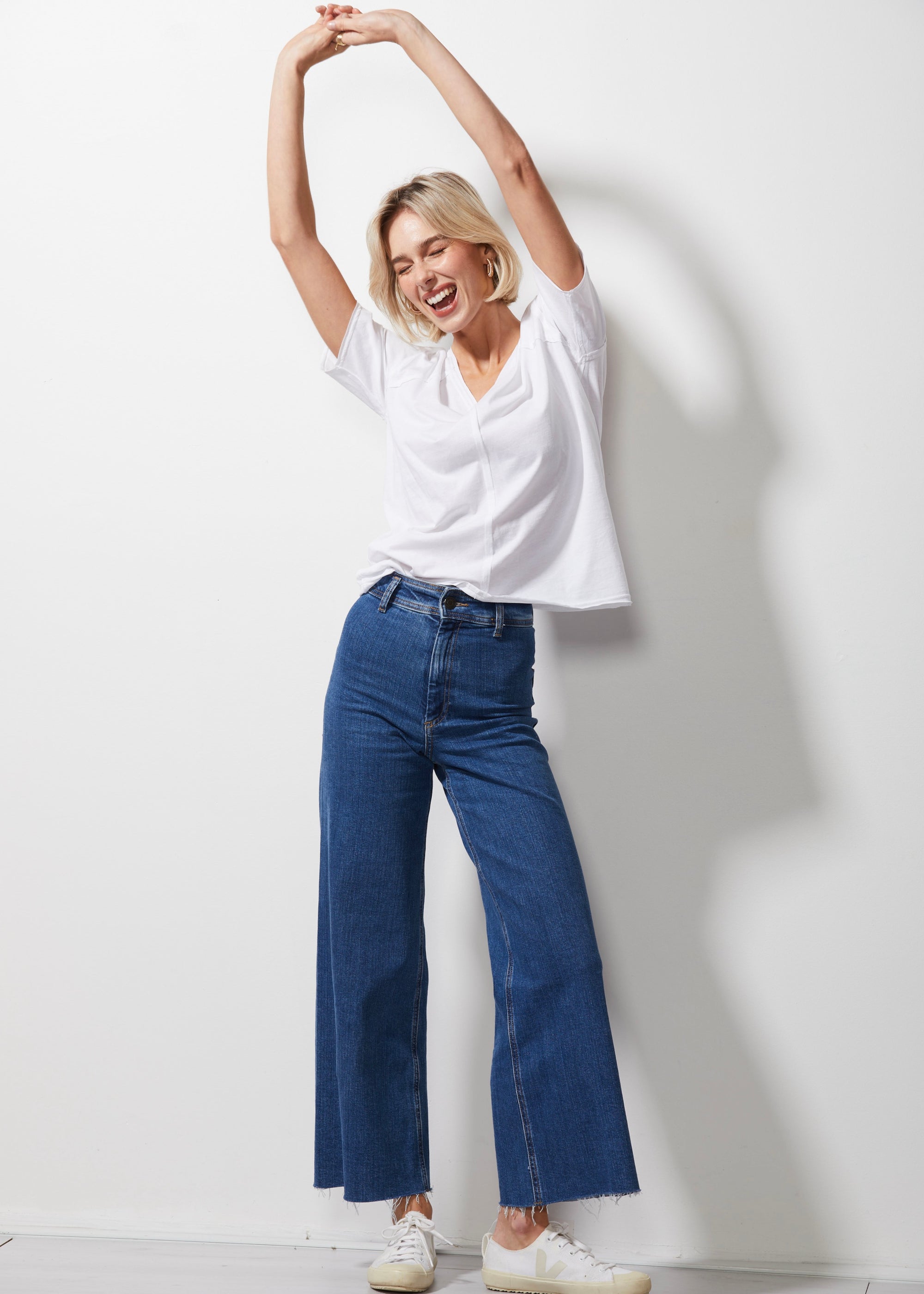 V Neck Tee | White -  - Beechworth Emporium