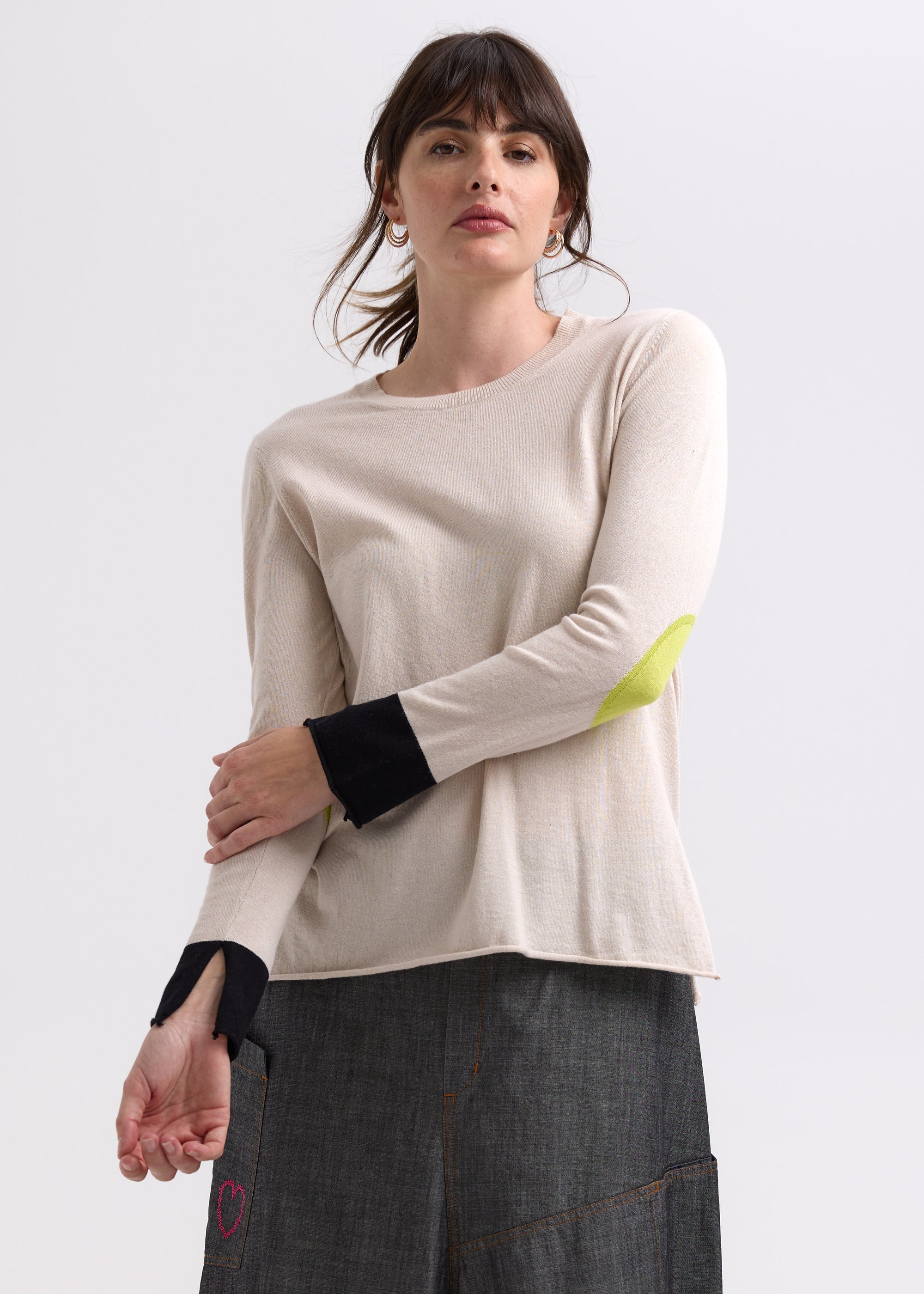 Elbow Patch Jumper | Canvas