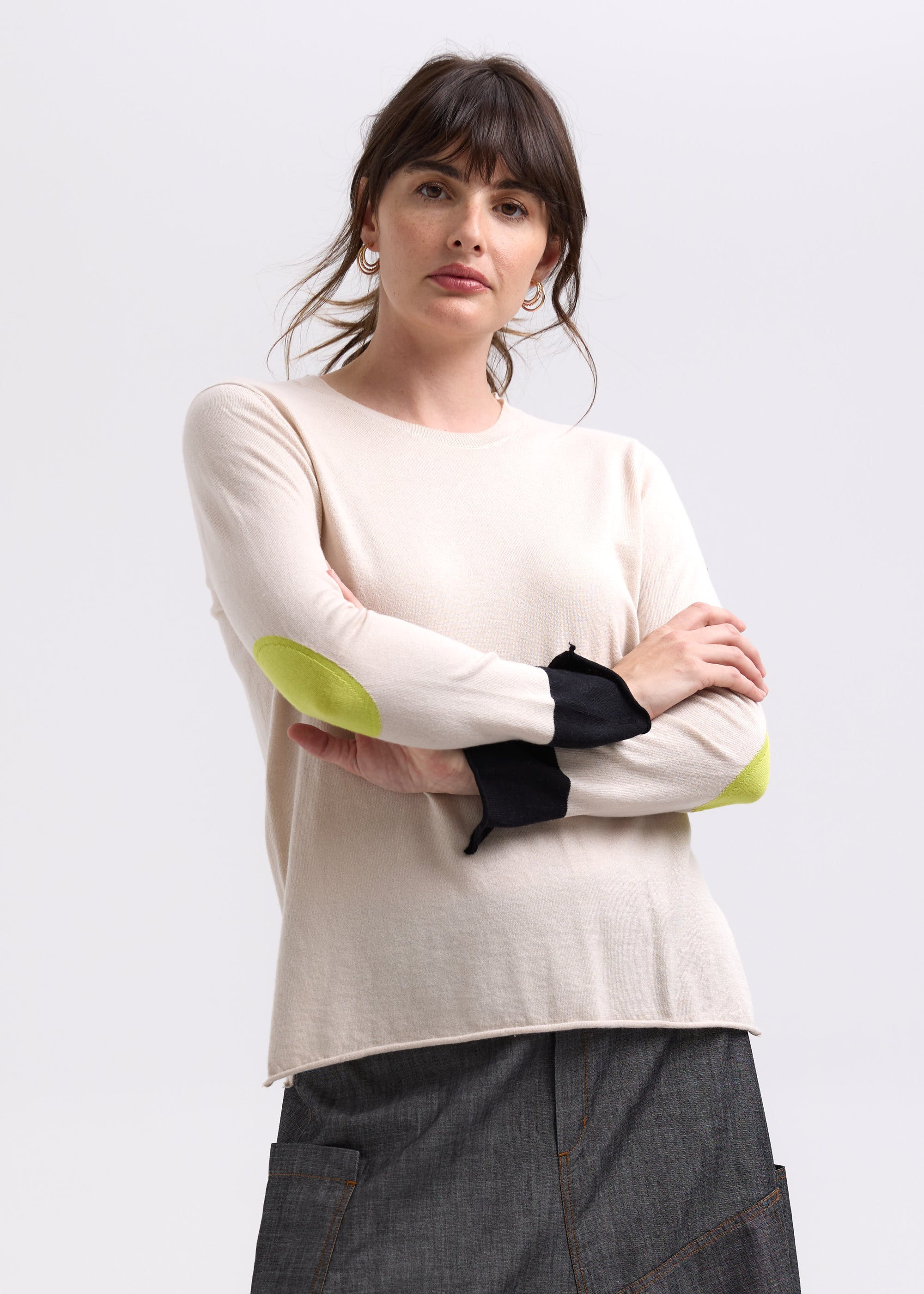 Elbow Patch Jumper | Canvas