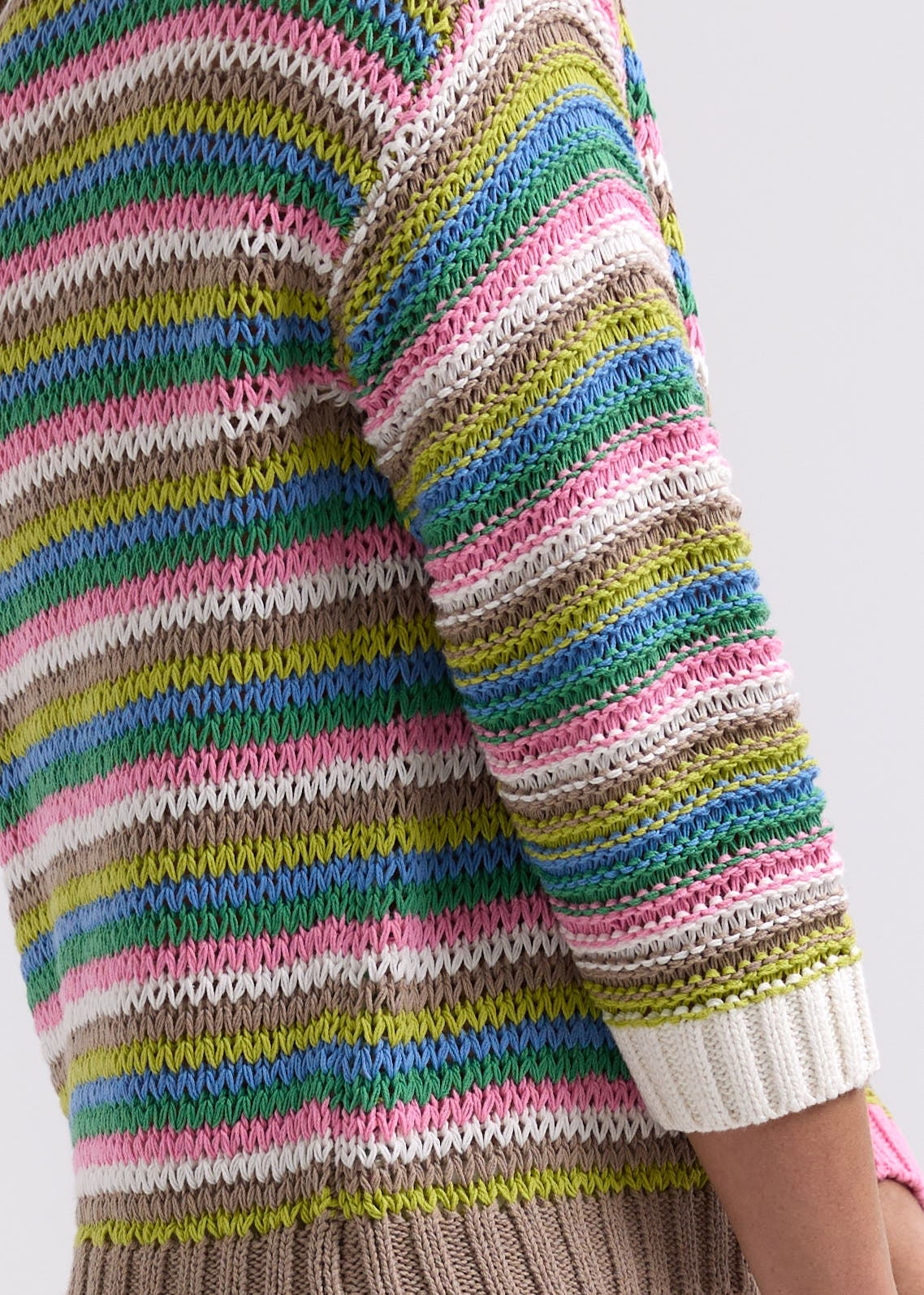 Chunky Stripe Jumper | Chartreuse