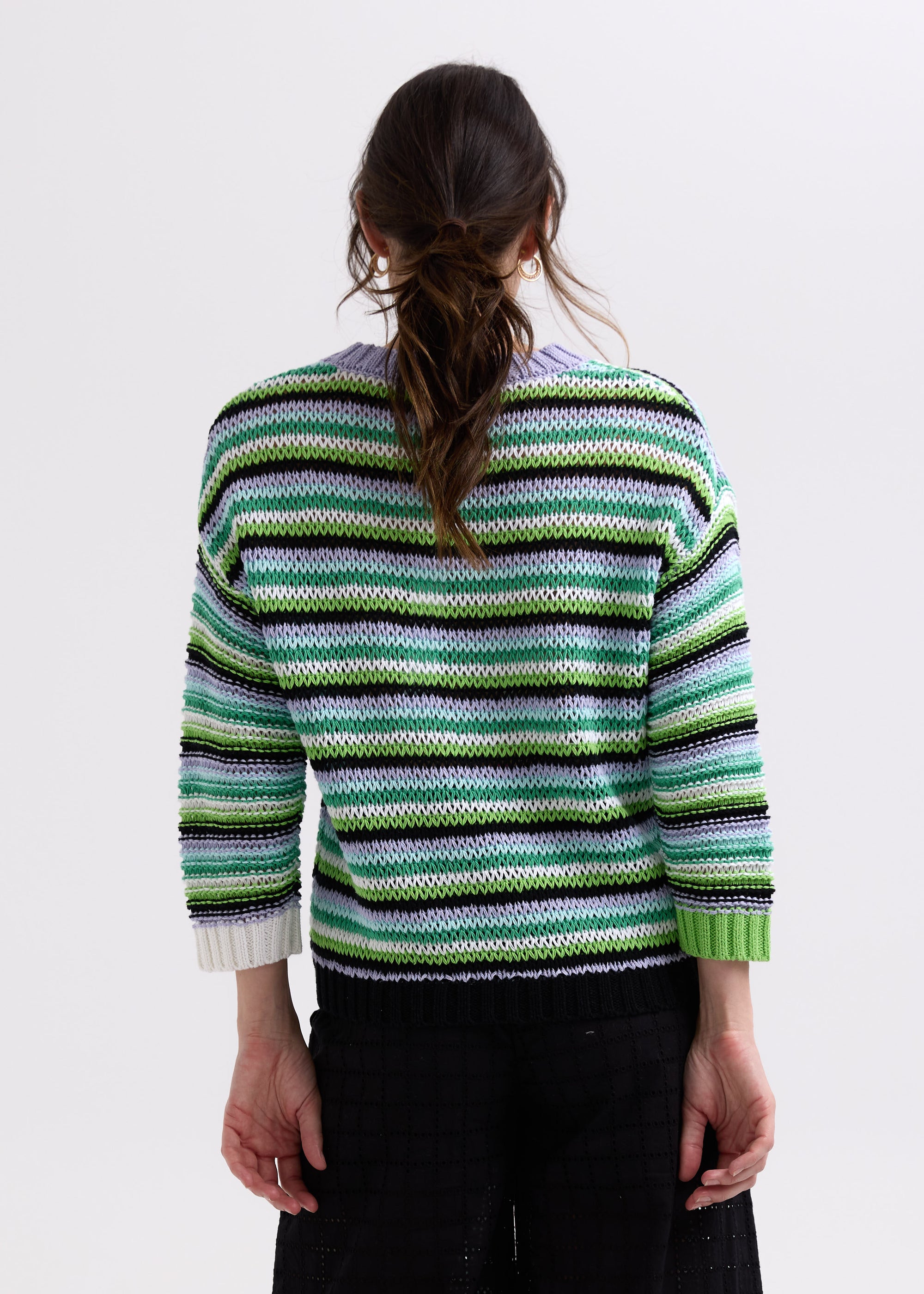 Chunky Stripe Jumper | Lilac