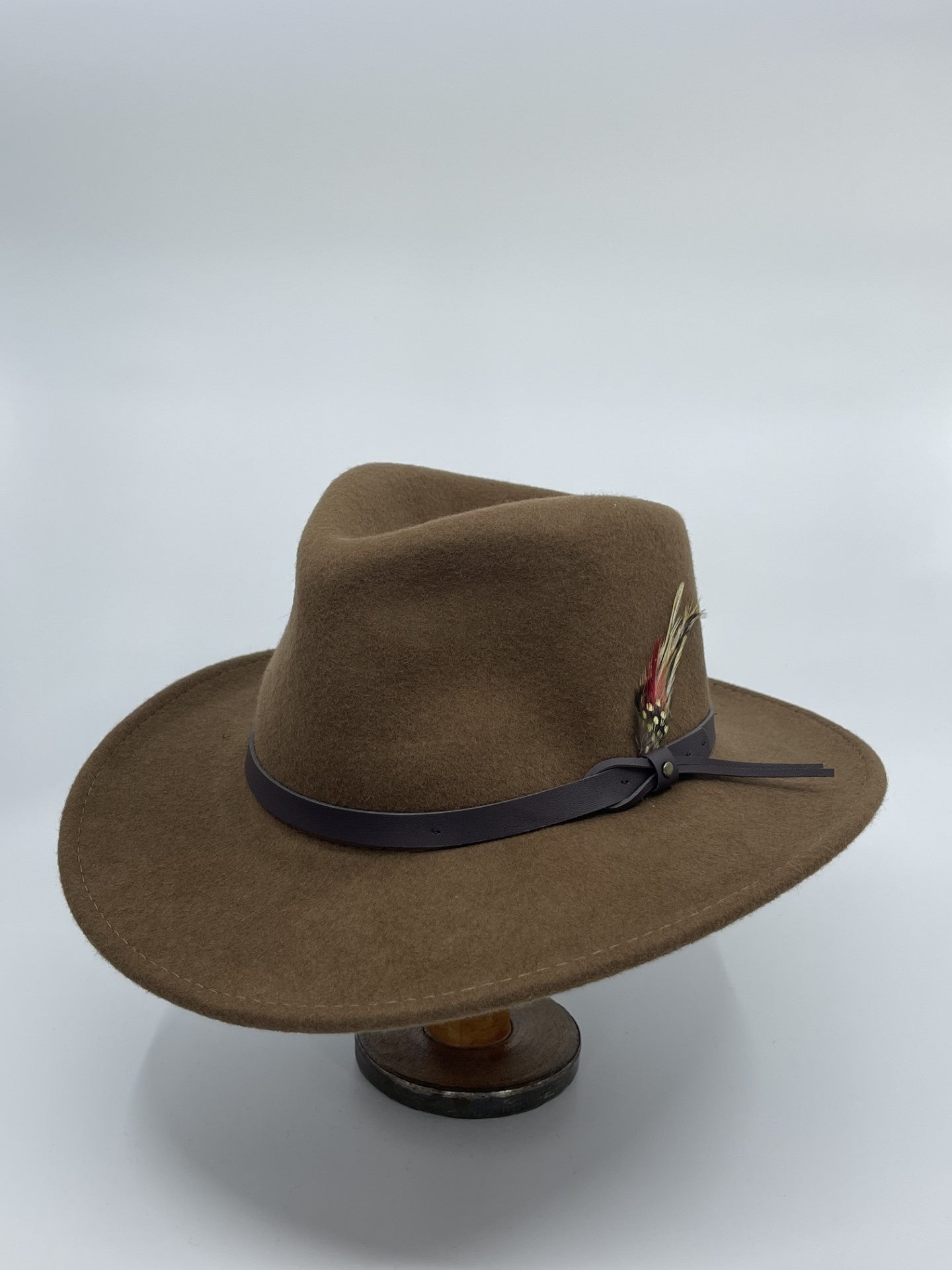 Ziggy Crushable Water Repellent Wool Felt | Pecan - - Beechworth Emporium