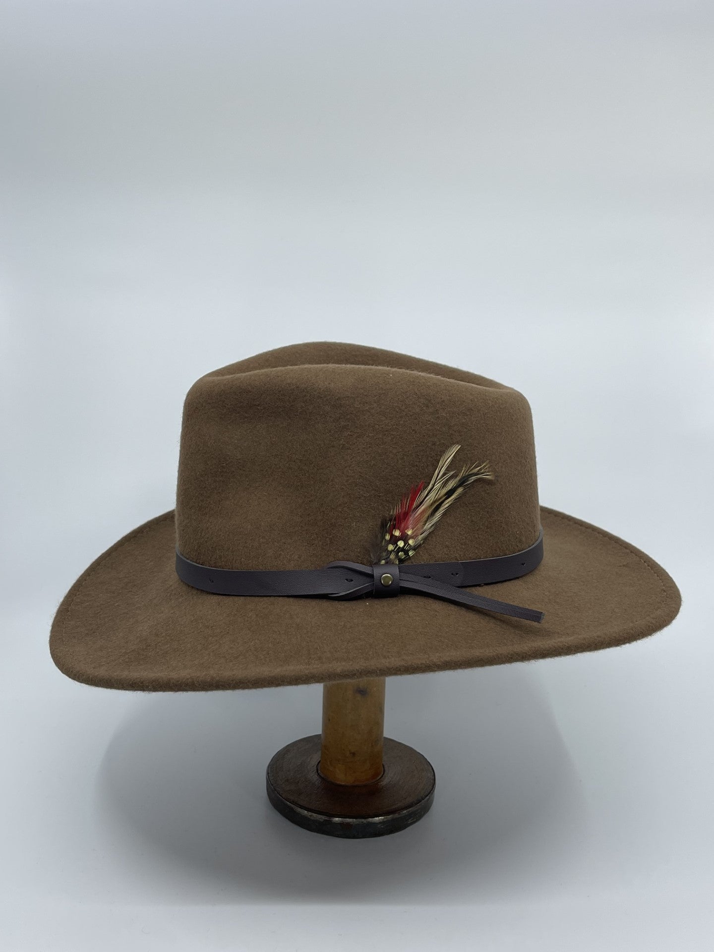 Ziggy Crushable Water Repellent Wool Felt | Pecan - - Beechworth Emporium