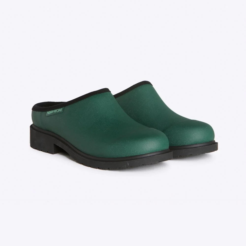 Billie Clog | Alpine Green &amp; Black - Merry People - Beechworth Emporium