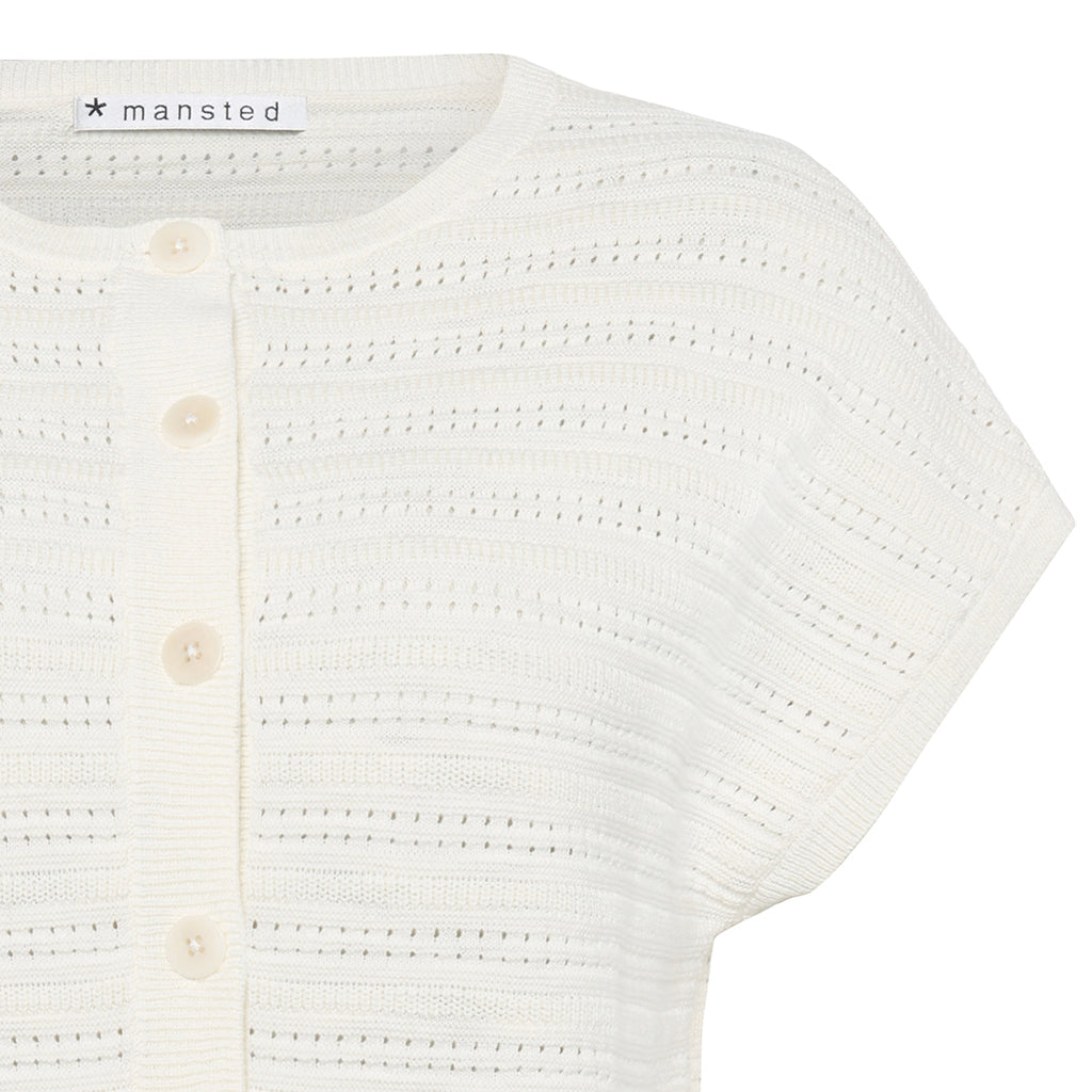 Camma Button Vest | Off White