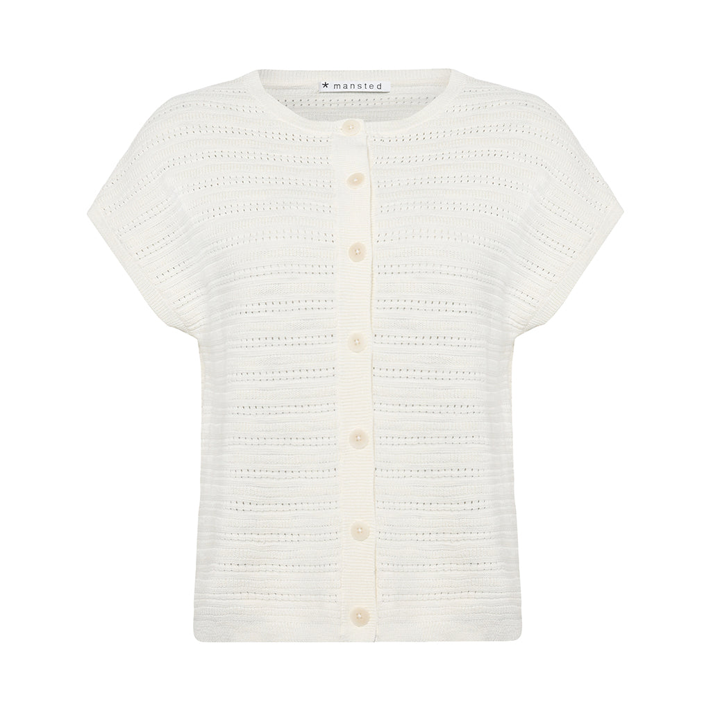 Camma Button Vest | Off White
