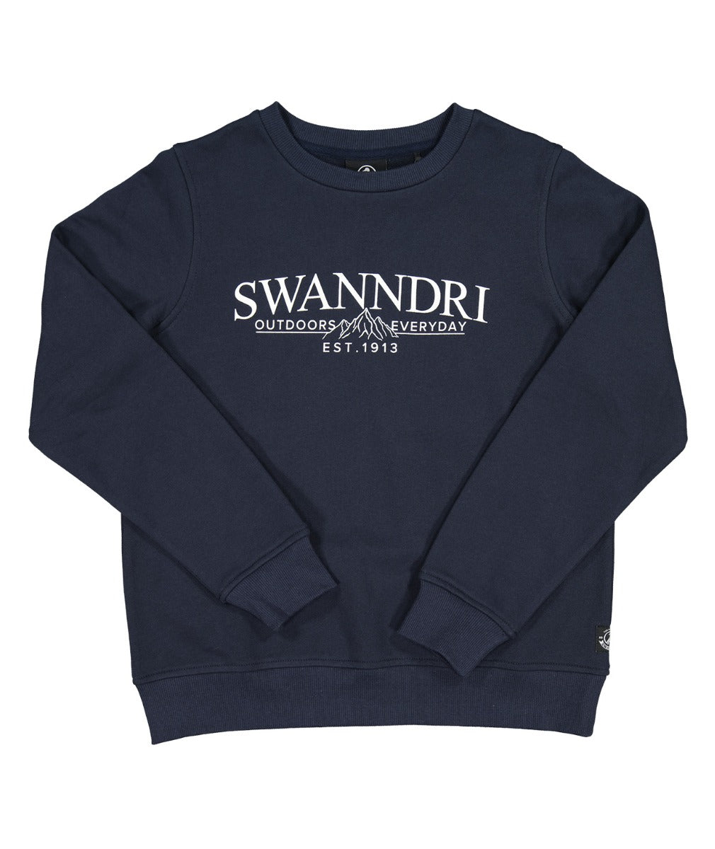 Kids Highgate Fleece Crew | Navy/White - Swanndri - Beechworth Emporium