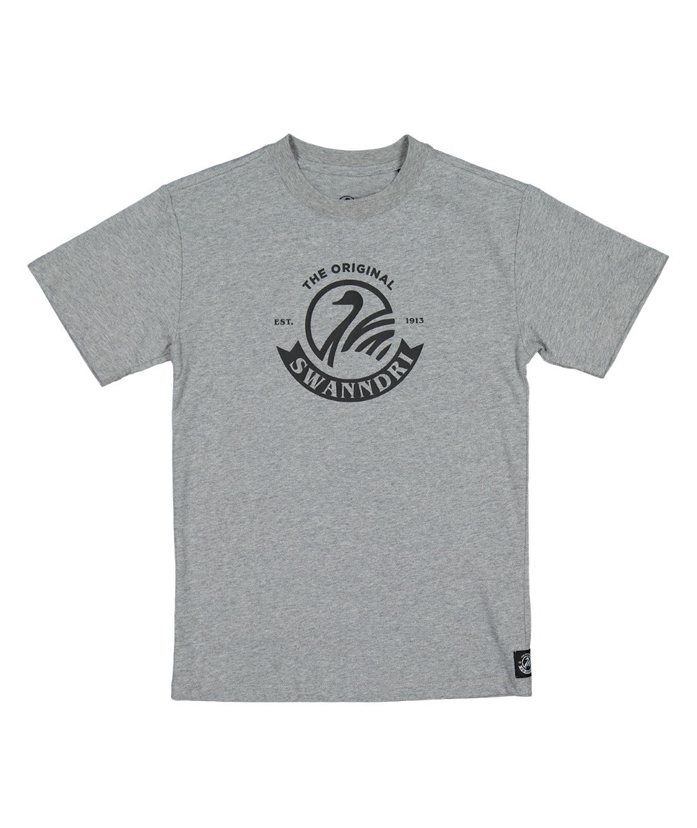 Kids Original V2 T-Shirt | Grey Marle/Black - Swanndri - Beechworth Emporium