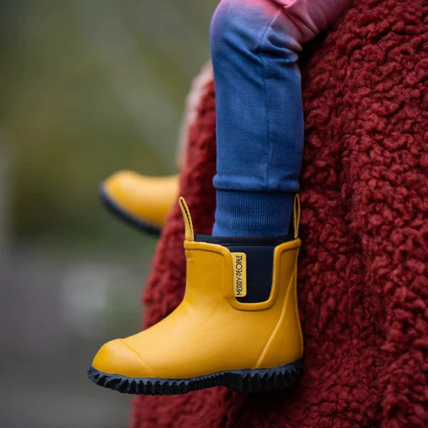 Bobbi Kids Gumboot | Mustard & Black - - Beechworth Emporium