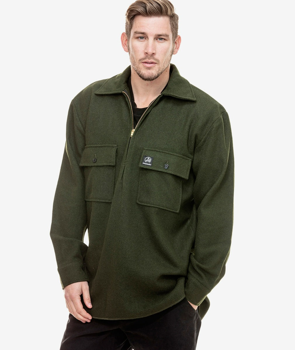 Ranger Wool Bushshirt | Olive - Swanndri - Beechworth Emporium