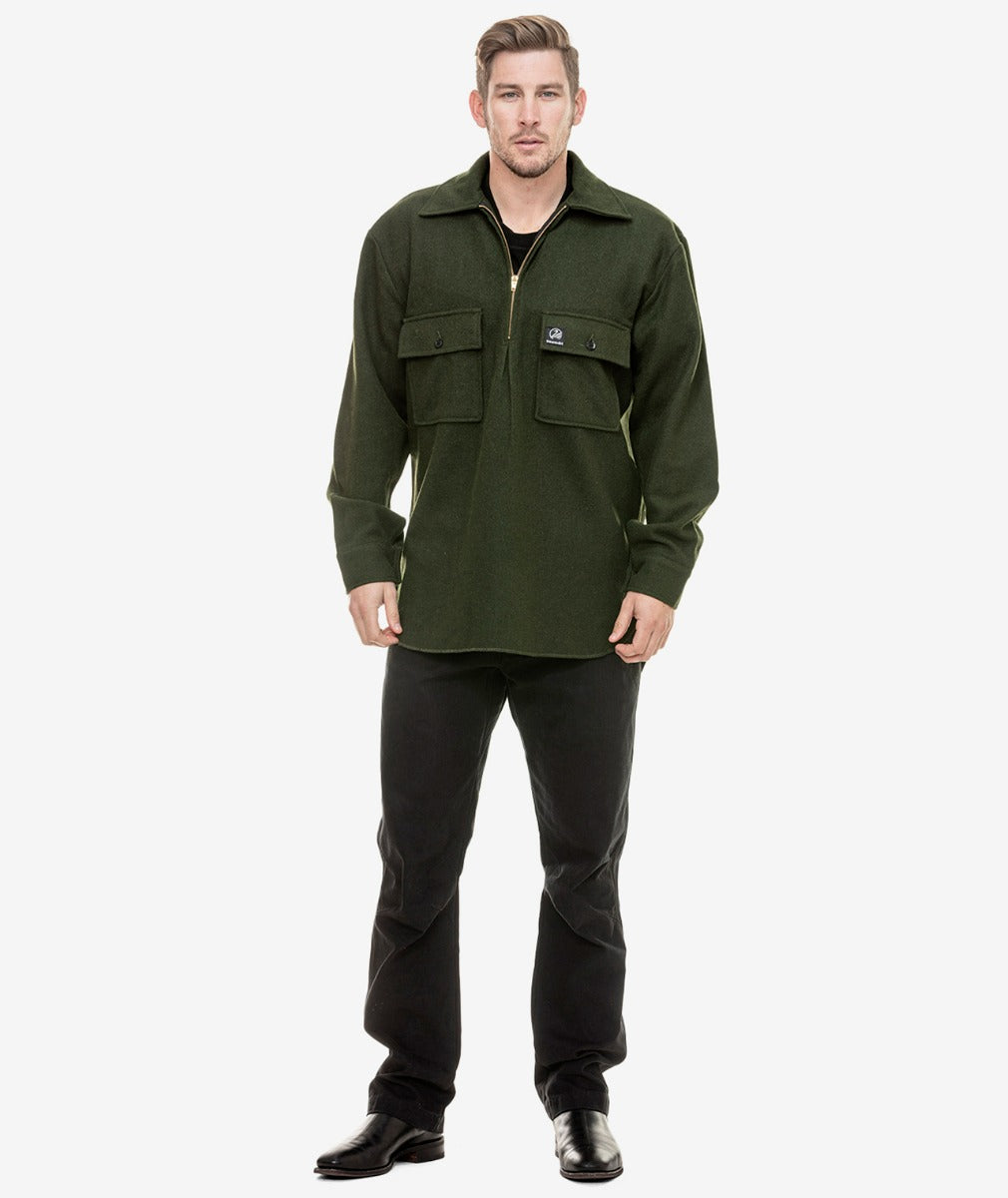 Ranger Wool Bushshirt | Olive - Swanndri - Beechworth Emporium