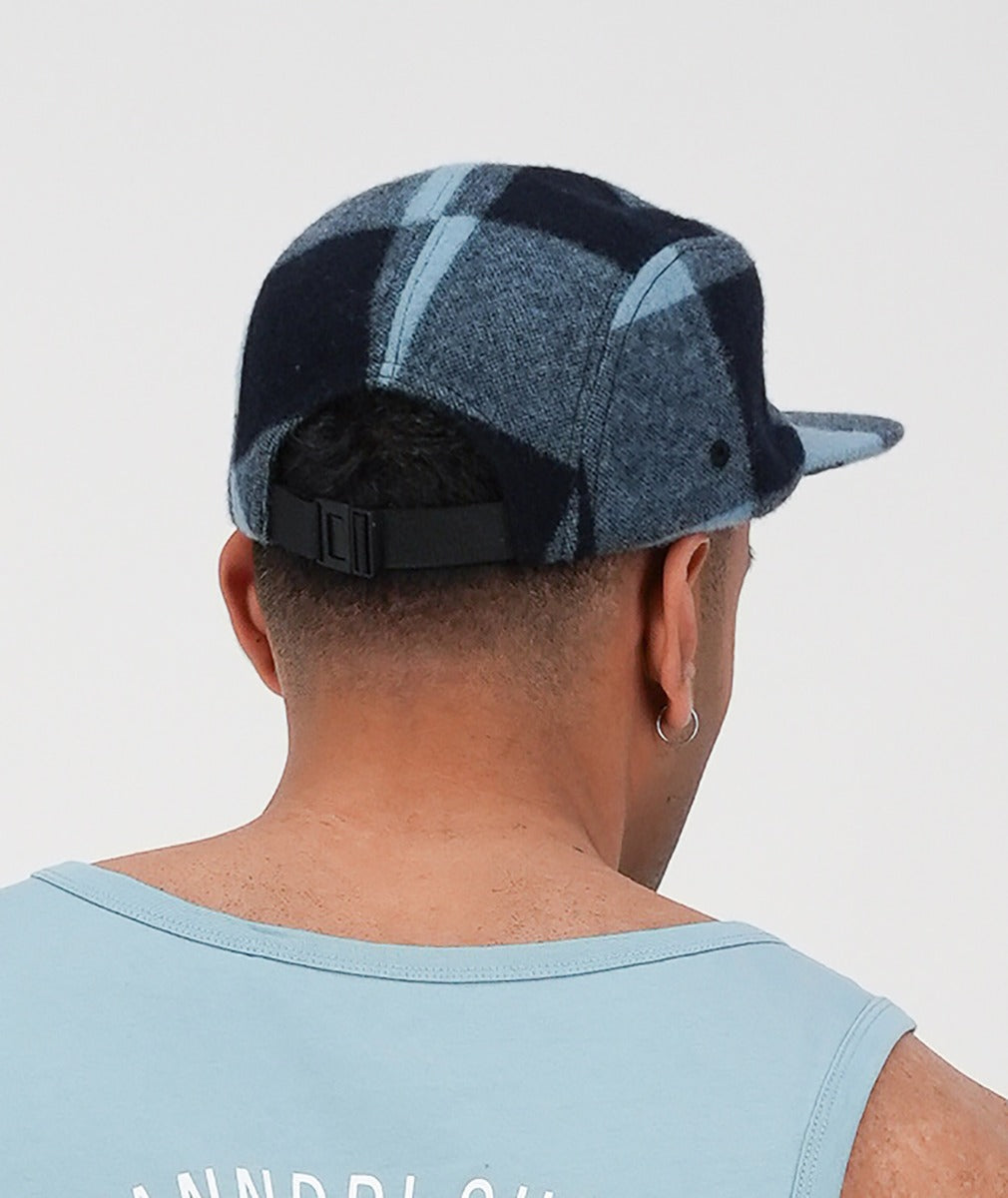 Wenchester Cap | Airforce Blue/Navy Check - Swanndri - Beechworth Emporium