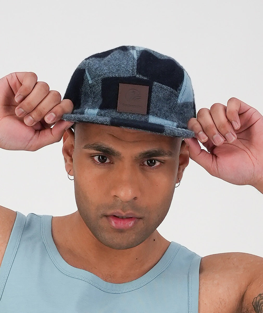 Wenchester Cap | Airforce Blue/Navy Check - Swanndri - Beechworth Emporium