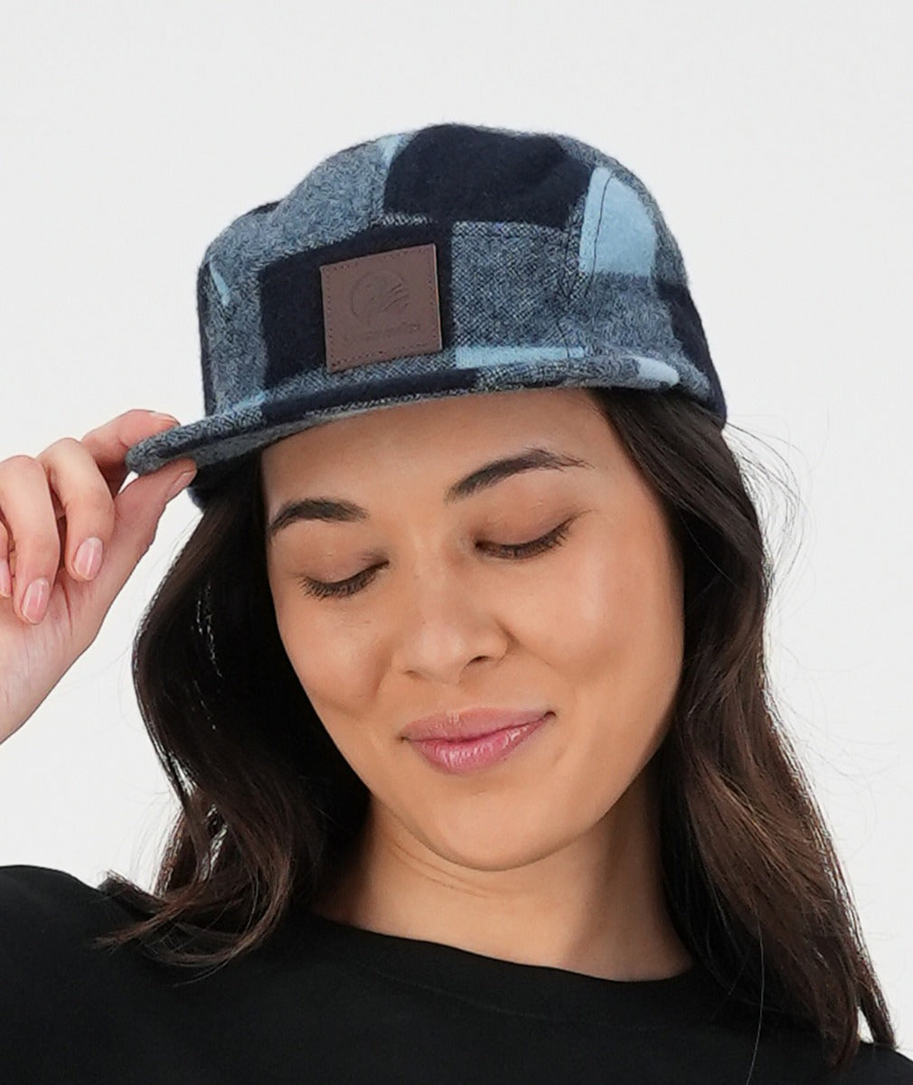 Wenchester Cap | Airforce Blue/Navy Check - Swanndri - Beechworth Emporium