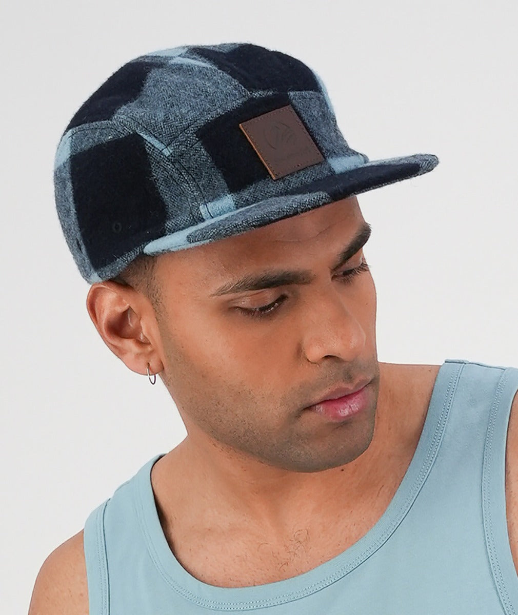 Wenchester Cap | Airforce Blue/Navy Check - Swanndri - Beechworth Emporium