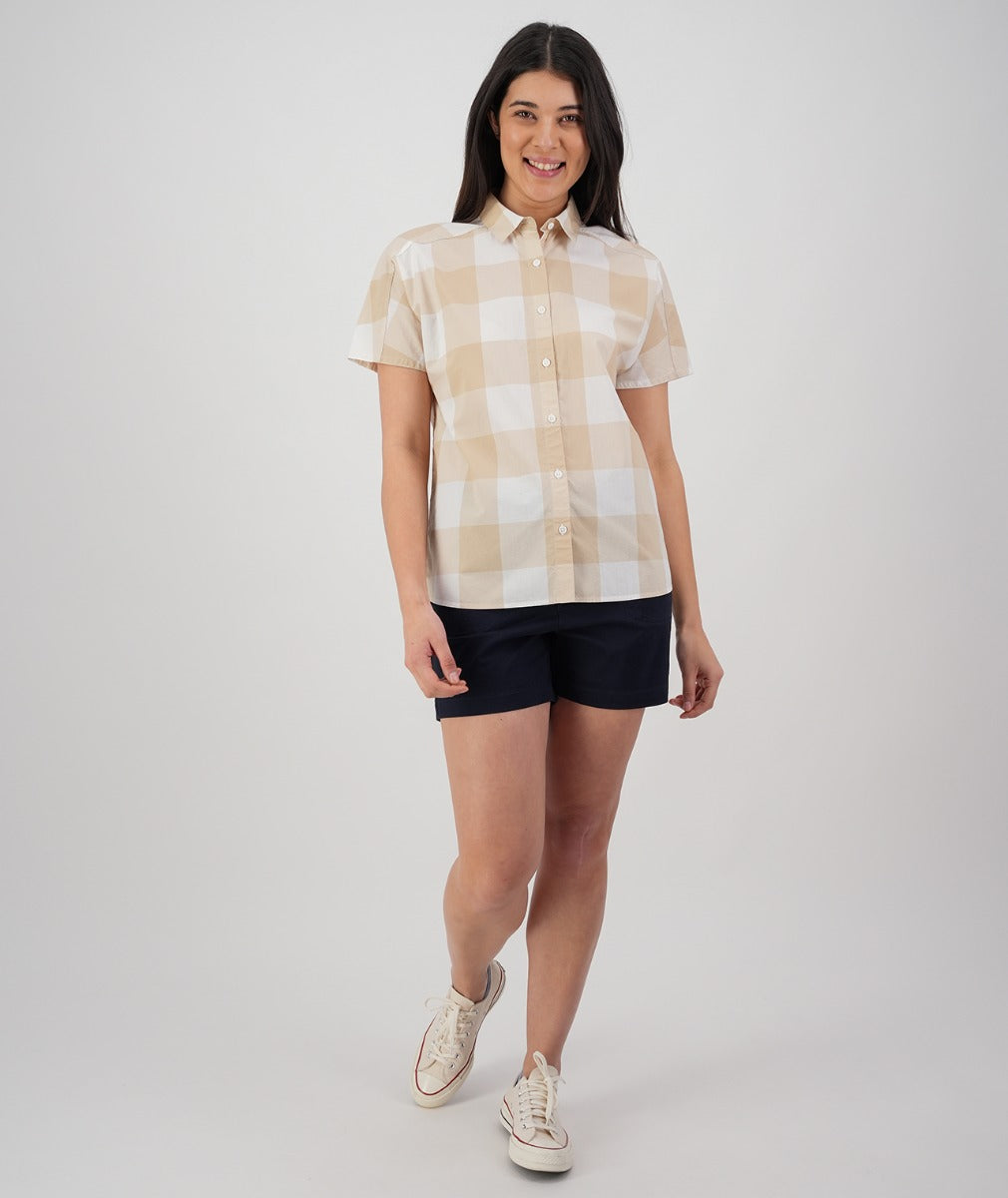 Manaia Short Sleeve Shirt | Pebble Check - Swanndri - Beechworth Emporium