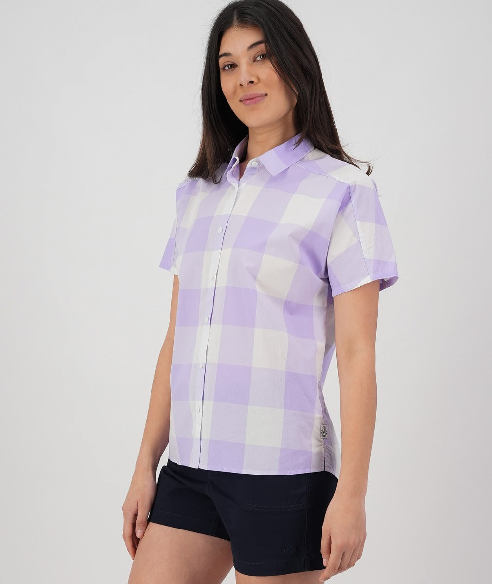 Manaia Short Sleeve Shirt | Lavender Check - Swanndri - Beechworth Emporium