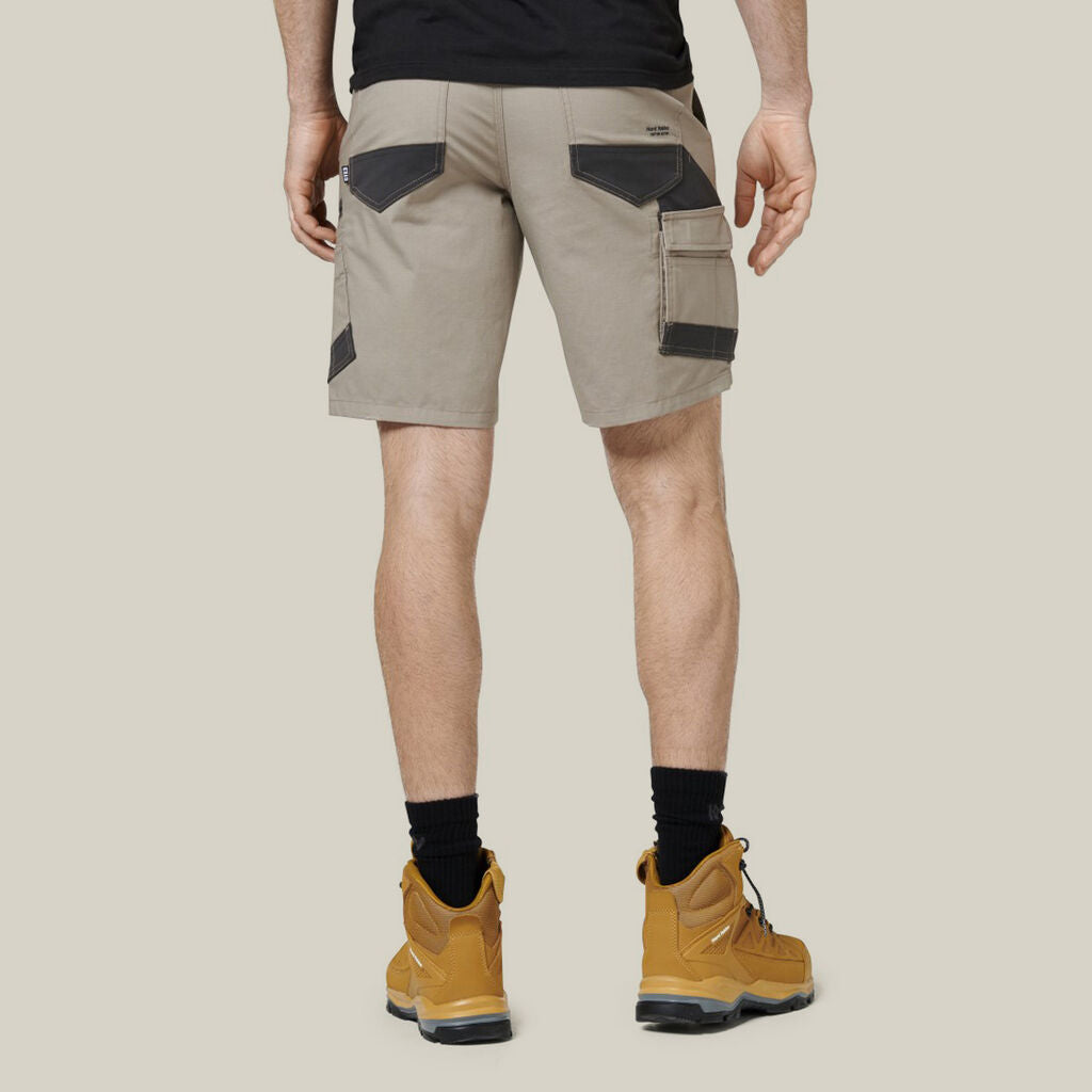 3056 Raptor Rip Resistant Mid Length Short | Desert - Hard Yakka - Beechworth Emporium