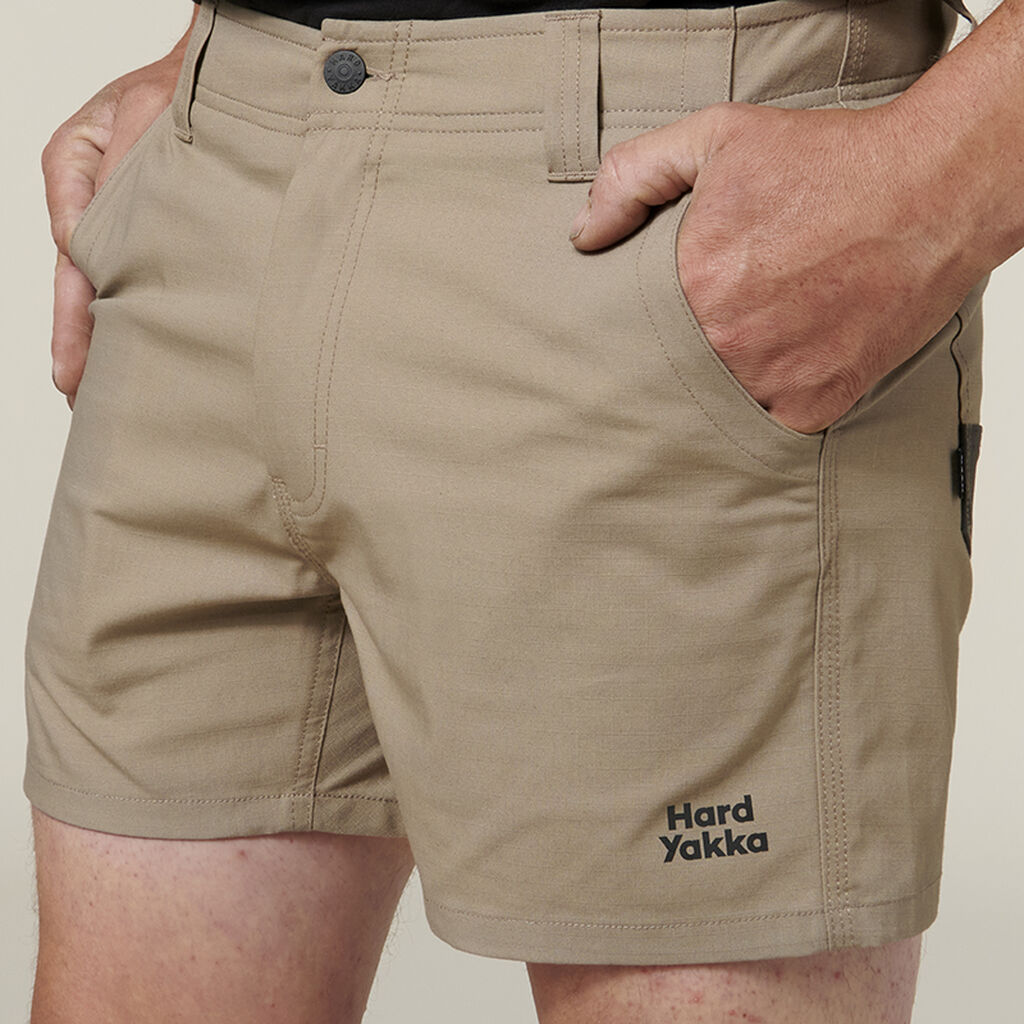 3056 Raptor Rip Resistant Short Shorts | Desert - Hard Yakka - Beechworth Emporium