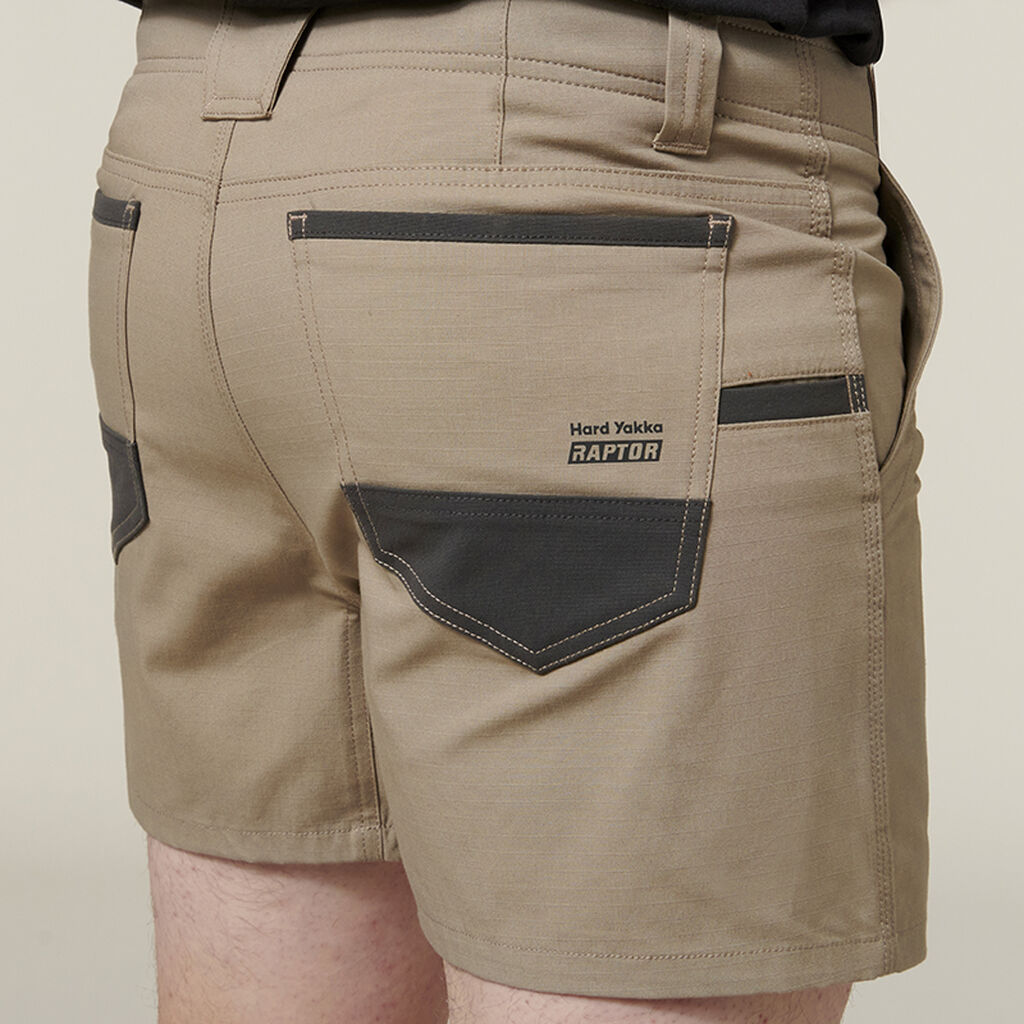 3056 Raptor Rip Resistant Short Shorts | Desert - Hard Yakka - Beechworth Emporium