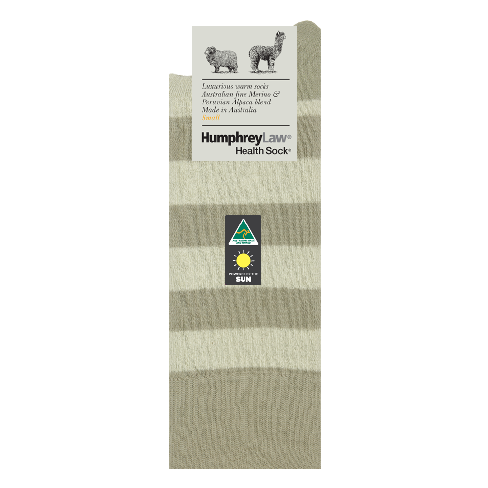 Fine Merino/Baby Alpaca Blend Health Sock® - Style 03C - Humphrey Law - Beechworth Emporium