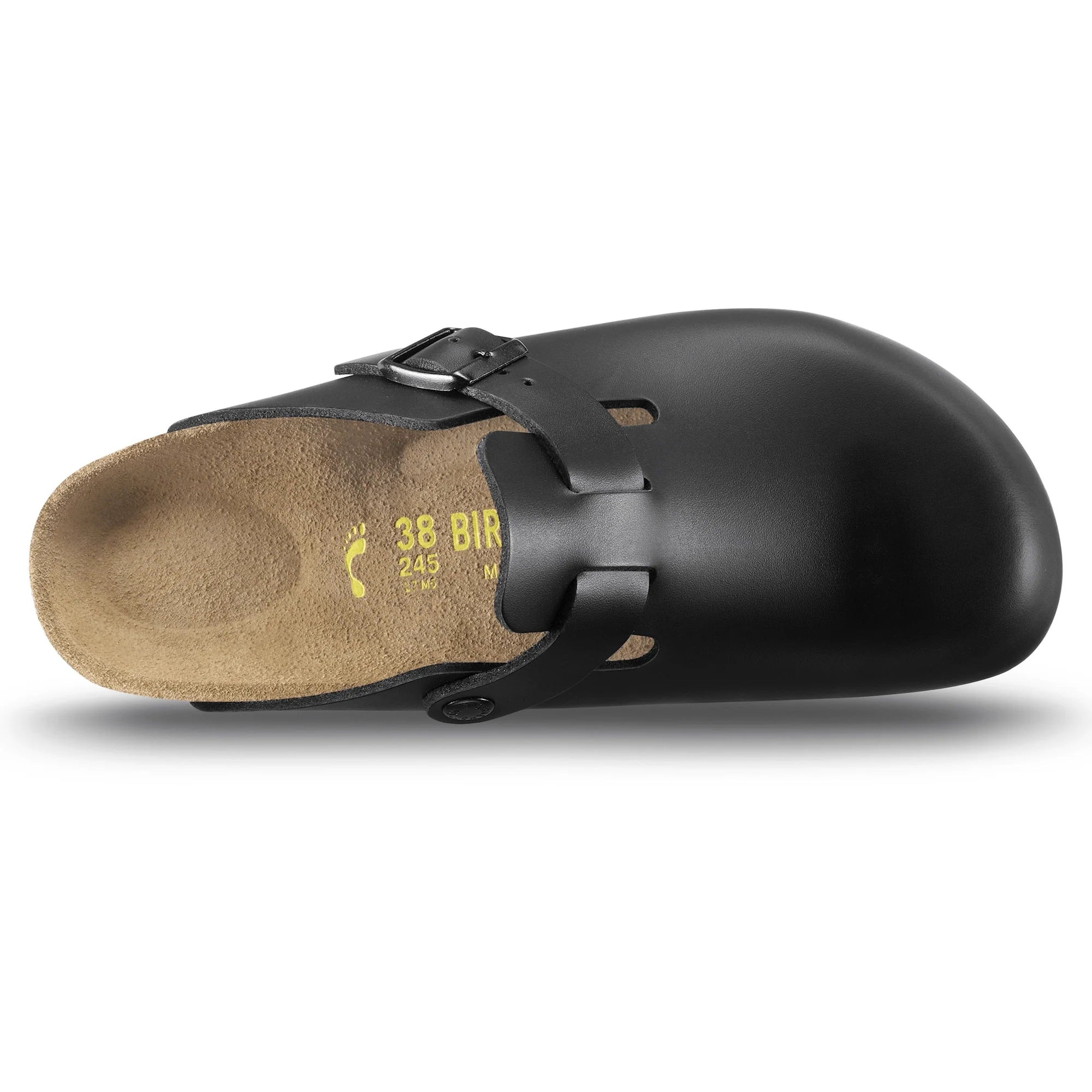 Boston Black Smooth Leather Clog -  - Beechworth Emporium