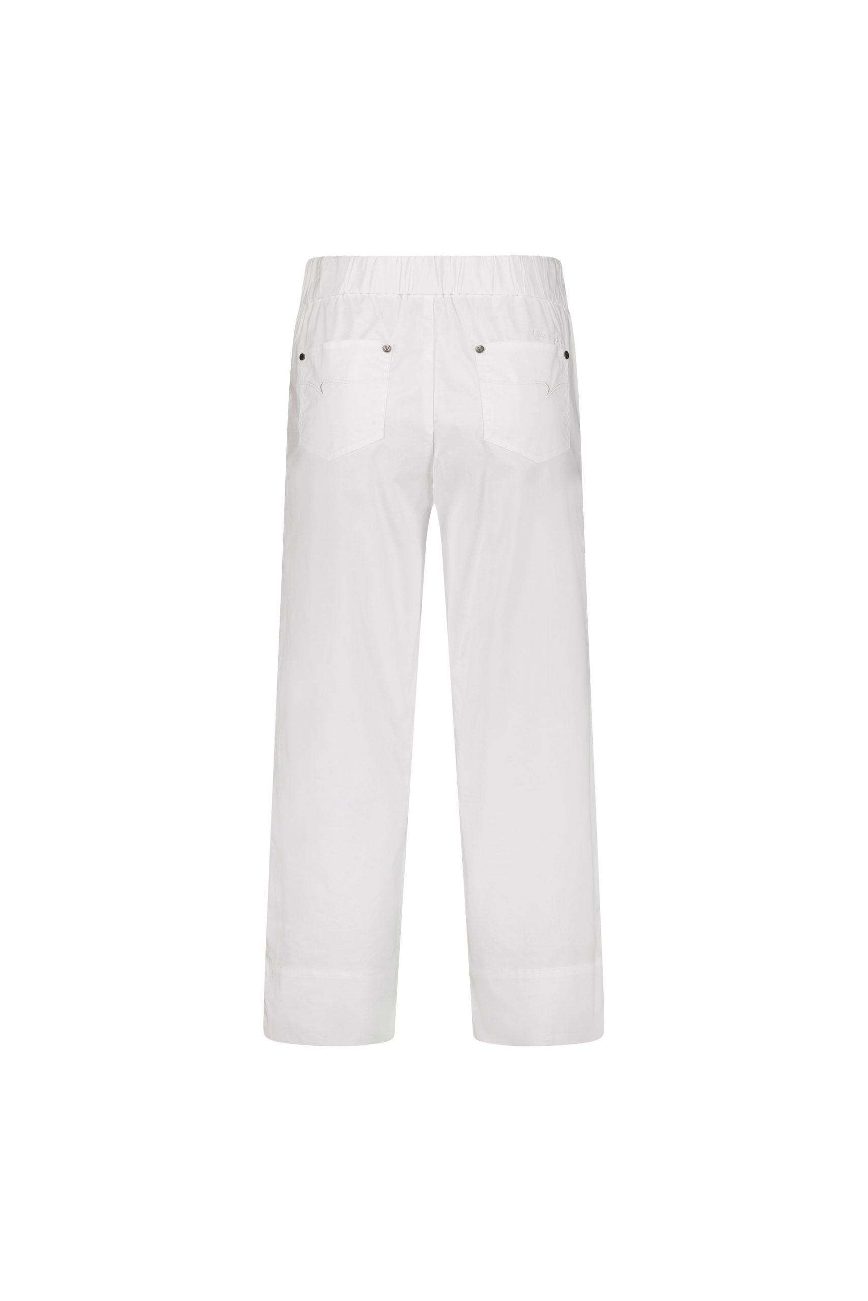 Slim Leg Pull On 7/8 Pant | White -  - Beechworth Emporium