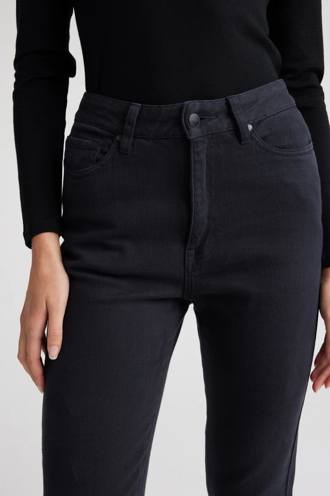 High Rise Straight Leg MERINO-DENIM™ Jean | Ink -  - Beechworth Emporium